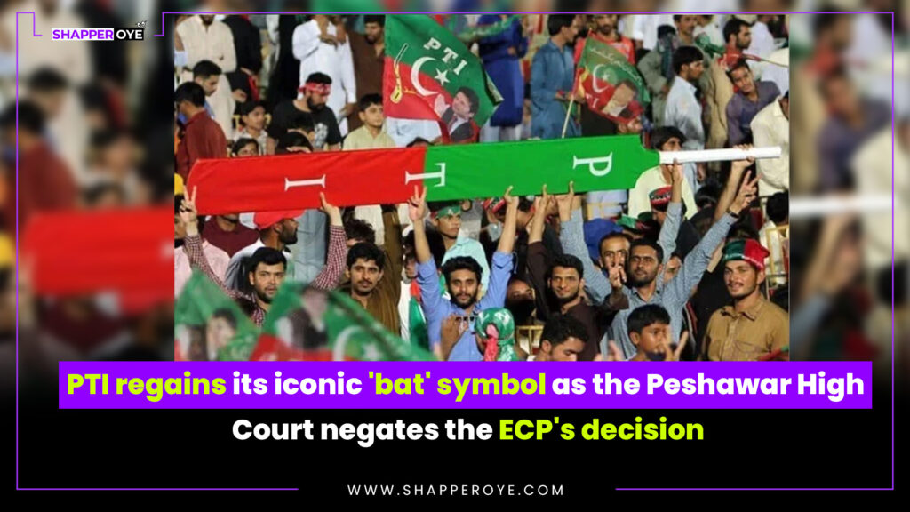 PTI regains its iconic ‘bat’ symbol as the Peshawar High Court negates the ECP’s decision