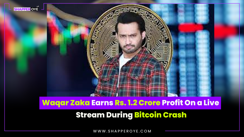 Waqar Zaka Earn Rs.1.2 Crore Profit on a Live Stream During Bitcoin Crash