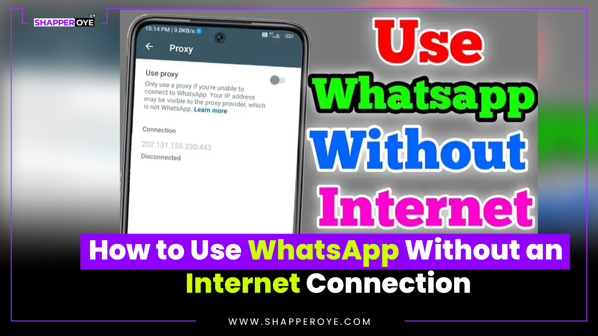 Use WhatsApp Without an Internet Connection