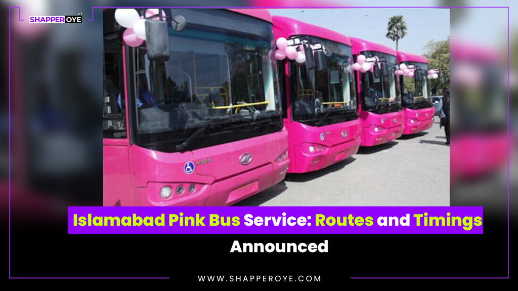 Islamabad Pink Bus Service: Routes and Timings Announced