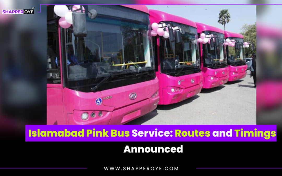 Islamabad Pink Bus Service: Routes and Timings Announced